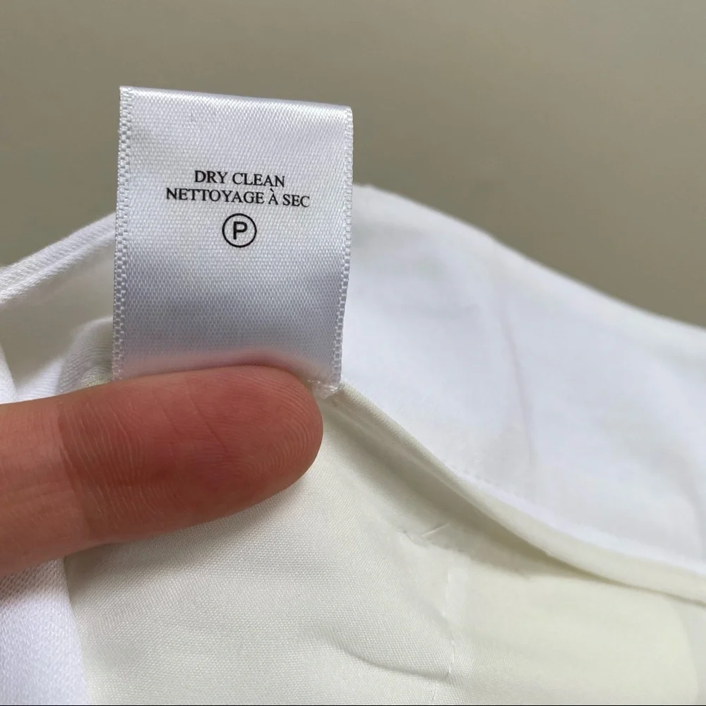 A.L.C. Gesso White Linen Blend Collin Pant Size 10